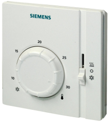 SIEMENS RAA41 termostat, teplota 8 až 30 °C, přepínač