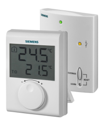 SIEMENS RDH100RF/SET bezdrátový prostorový termostat