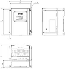 Frekvenční měnič Hitachi NES1-022SBE 2,2kW