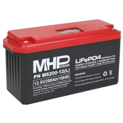 MHPower MS200-12(L) Lithium baterie LiFePO4 12V/200Ah, Terminál LC5 - M8