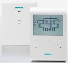 SIEMENS RDE100.1RFS týdenní bezdrátový termostat