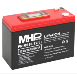 MHPower MS10-12(L) baterie LiFePO4 12V/10Ah, terminál Faston F2