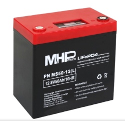 MHPower MS50-12(L) baterie LiFePO4 12V/50Ah, terminál LC5 - M8