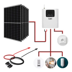 Sada pro ohřev vody GETI GWH03W 2490W 6x PV Ja Solar