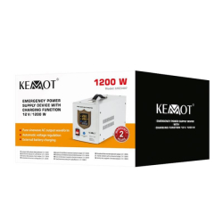 Záložní zdroj KEMOT 1200W + baterie GEL 120Ah pro kotel